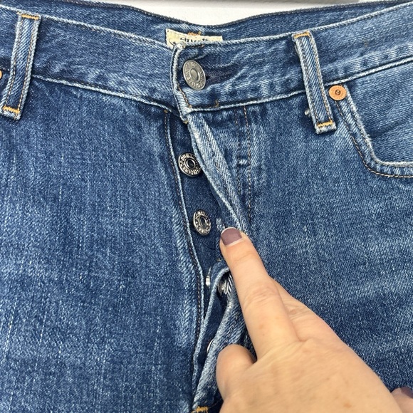Citizens of Humanity Emery High Rise Relaxed Crop Distressed Jean Size 25 - Picture 4 of 12